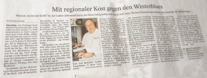 Artikel TA 28.01.2019 Wetterküche - regionale Kost gegen Winterblues 