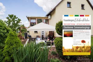 Frauenbergers Erlebnisküche mit Sommerterrasse und Kräutergarten in Ebenheim Thüringen